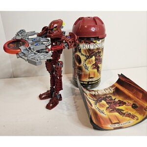 Lego Bionicle #8601 Toa Metru Vakama, With Disk 100% Complete